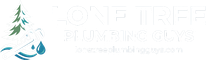 Lone Tree Plumbing Guys pine tree and pipe wrench emblem, 24/7 plumbing dispatch